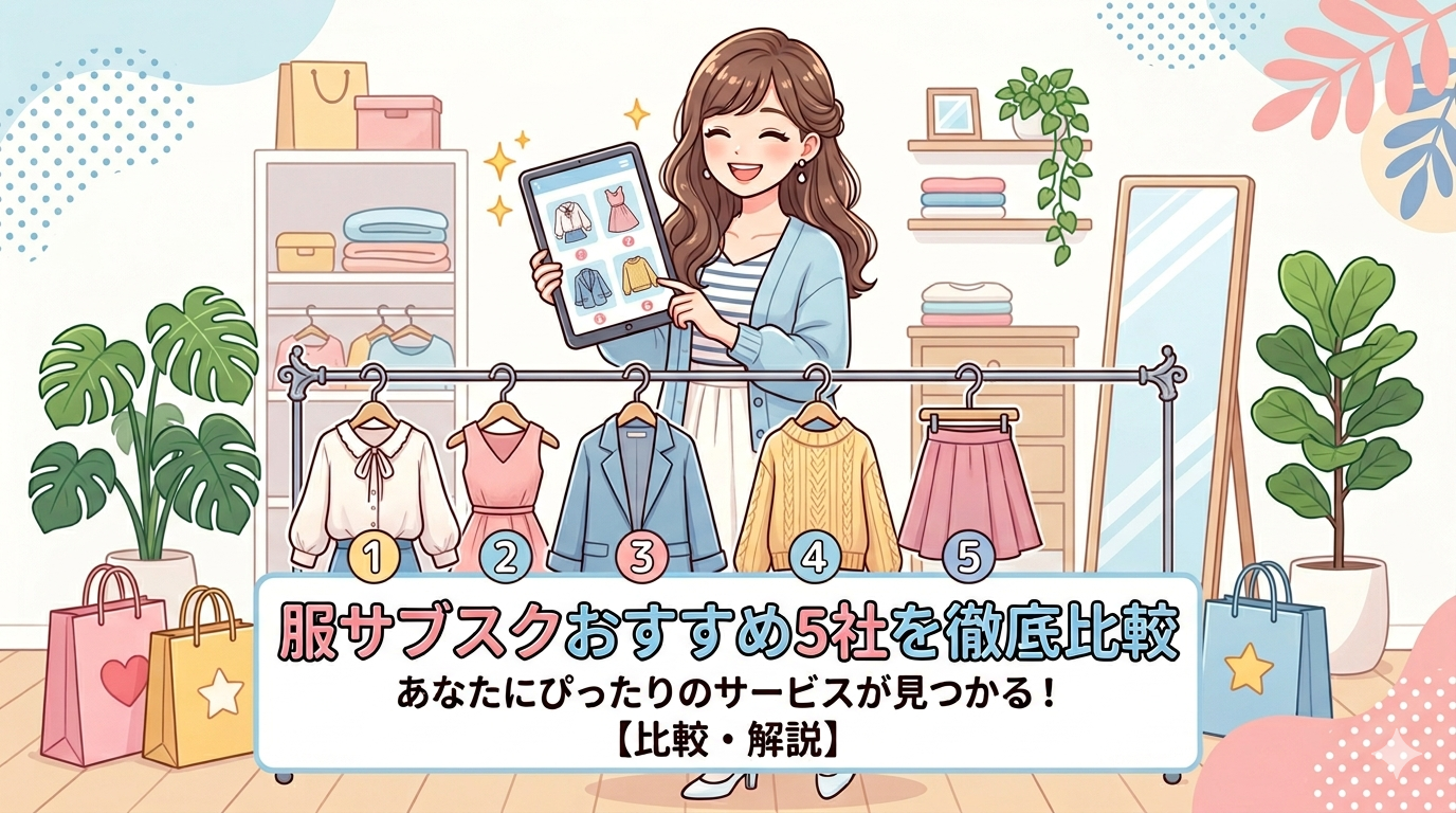 服サブスクおすすめ5社を徹底比較【2026年版・プロが全部使ってみた】