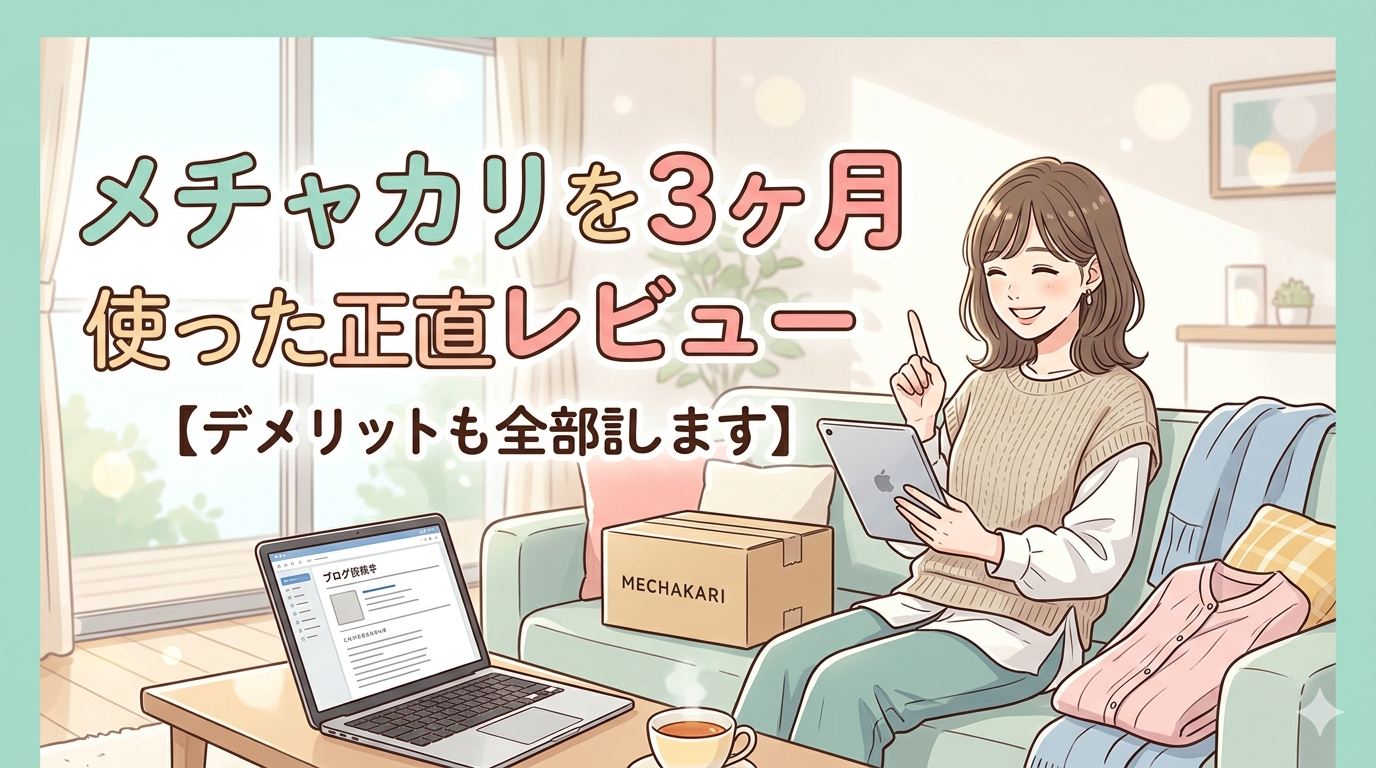 メチャカリを3ヶ月使った正直レビュー【デメリットも全部話します】